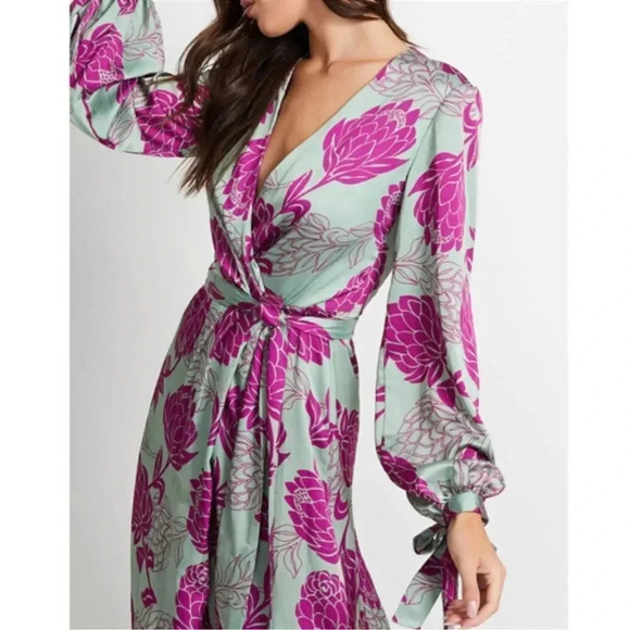 New PatBO Celia Maxi Wrap Dress - Picture 3 of 16